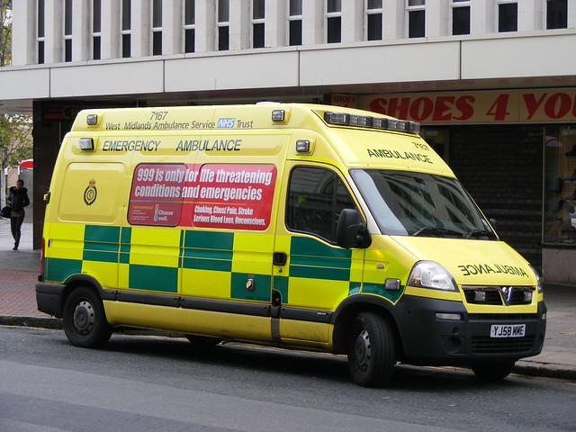 Ambulance Vauxhall YJ58MME West Midlands Ambulance Service