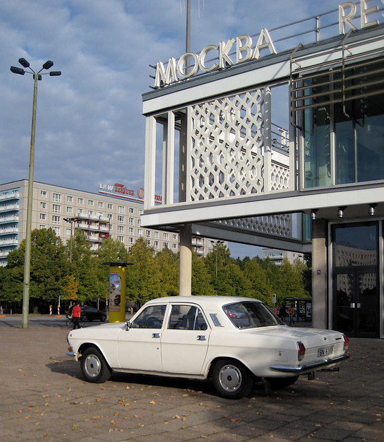 1987 GAZ Volga 2410 at Caf Moscow East Berlin