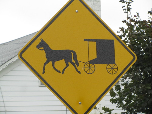 Horse and Buggy Crossing Road Sign