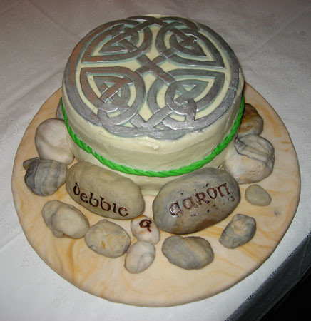 My boyfriend commissioned a gorgeous wellexecuted Celtic knot cake to kind