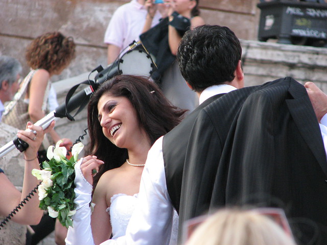 Pictures of Wedding Parties that we saw throughout Rome