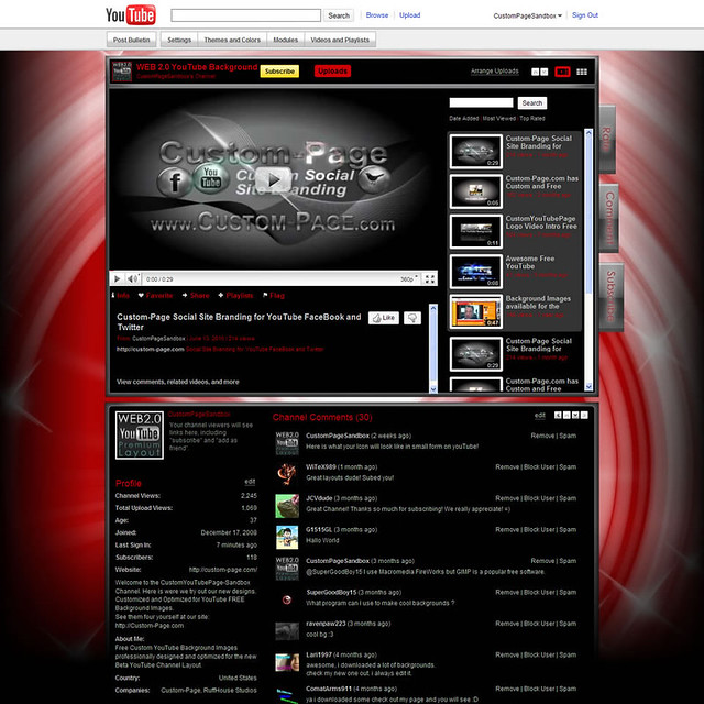 Premium YouTube Background Red Download it now CLICK HERE