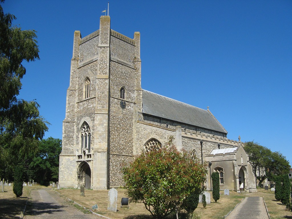 14th century St Bartholomew's Church in Orford Suffolk Coast