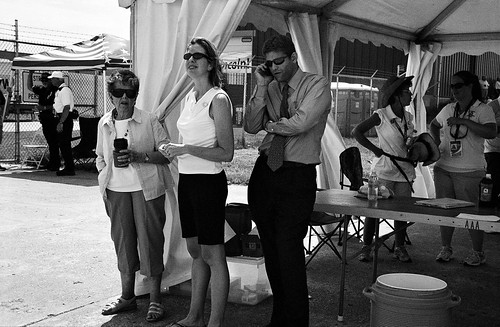 Credentials Tent, Special Olympics Citation Airlift, July, 2010