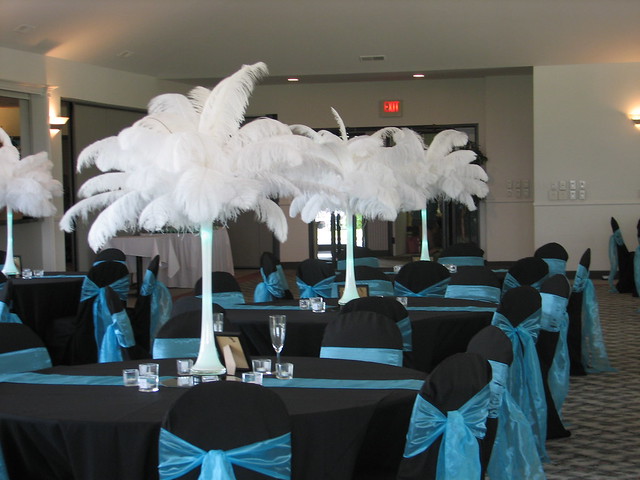 Black and Teal Wedding Colors
