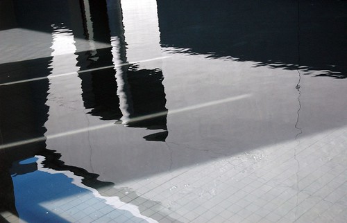 Abstract, Reflecting pool, entrance, Frye Art Museum, Seattle, Washington, USA by Wonderlane