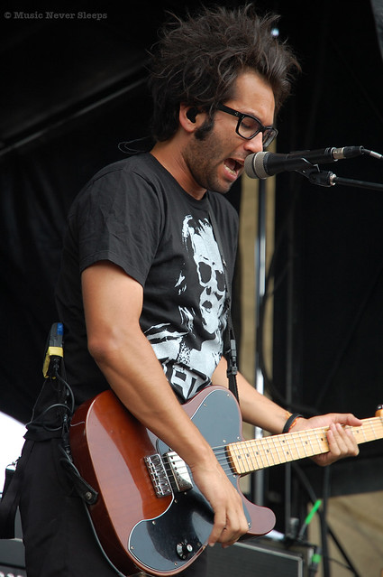 Justin Pierre of Motion City Soundtrack at the Vans Warped Tour