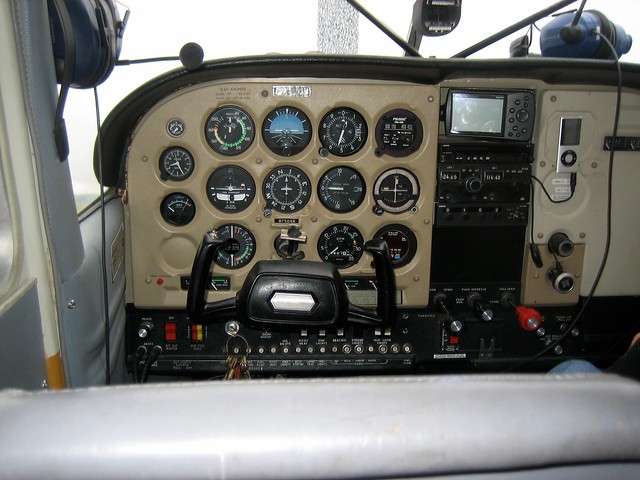 Cessna 185 Cockpit