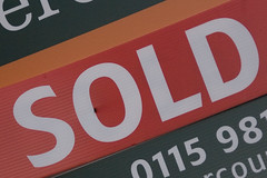 house for sale, red sold sign