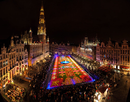 Biggest carpet flower in the world, Brussels, Belgium