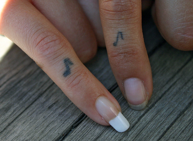 Finger Tattoos Emma Joanna are friends forever now