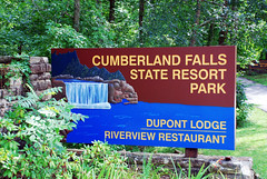 Cumberland Falls State Resort Park.  Dupont Lodge Riverview Restaurant.