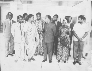 President Kwame Nkrumah and the Ghana Association of Journalists. Ghana under Nkrumah's Convention People's Party government published numerous revolutionary newspapers and journals. Ghana Television was first directed by Shirley Graham DuBois. by Pan-African News Wire File Photos