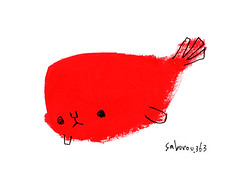 red whale.