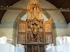 Riemenschneider carved wood altar