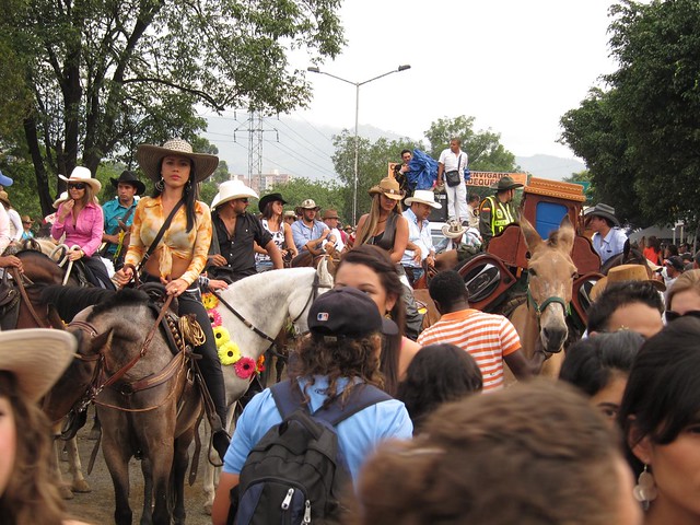 At some points, the parade became an overwhelming crowd of horses, trucks, and onlookers.