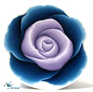 Purple blue rose cane
