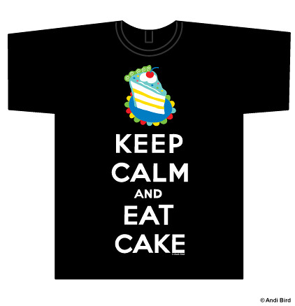 Keep Calm and Eat Cake t shirt