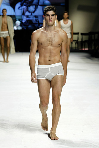 Dolce & Gabbana Man Fashion Show shirtless male model