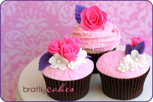 Pink Rose Wedding Cupcakes Wedding samples Bride is set on having a swirl