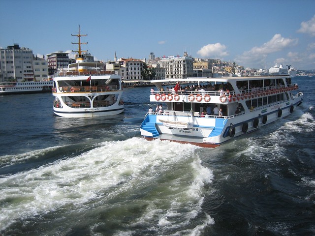 Crowded with Ferries