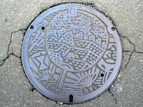 Marugame Kagawa manhole cover（香川県丸亀市のマンホール）
