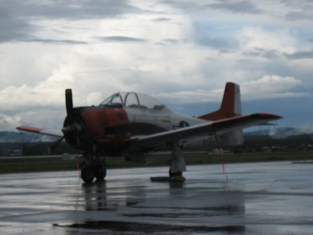 T-28 Trojan at Fairbanks Airport