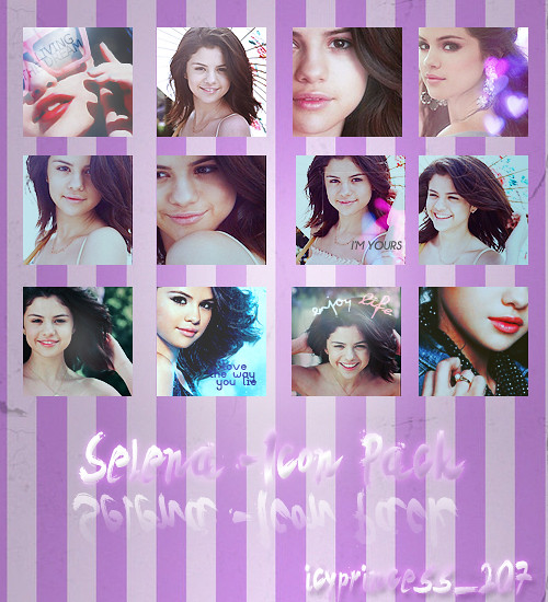 Selena Gomez Icon Pack yay I really need to make icons for these 