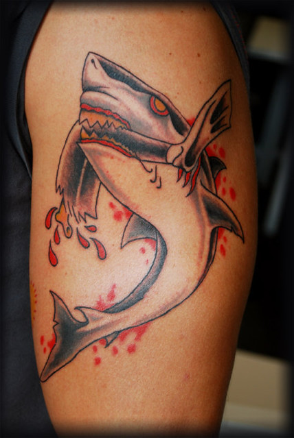 Shark Tattoo Old school