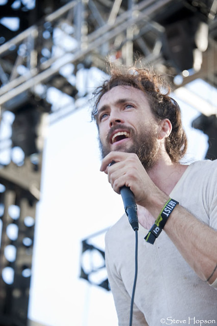 Alex Ebert of Edward Sharpe and the Magnetic Zeros performing at the Austin