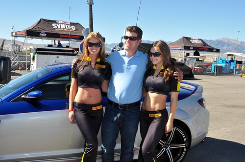 Anthony Carbone with Pirelli girls and Chip Foose Mazda RX-8