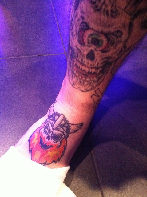 Viking Tattoo on Steve Nunes' foot