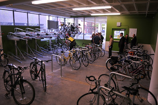 Harrison St Bike Garage at PSU
