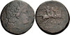 97/11 Luceria L Quincunx. Italian civic mint. L Apollo; Dioscuri / ROMA / ooooo. RR 18g28. Light issue, all known examples below 19g, but shares dies with RRC 97/3.