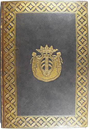 Front cover of binding from 'Commentarii in orationes Ciceronis'. Sp Coll Hunterian Bh.2.12.