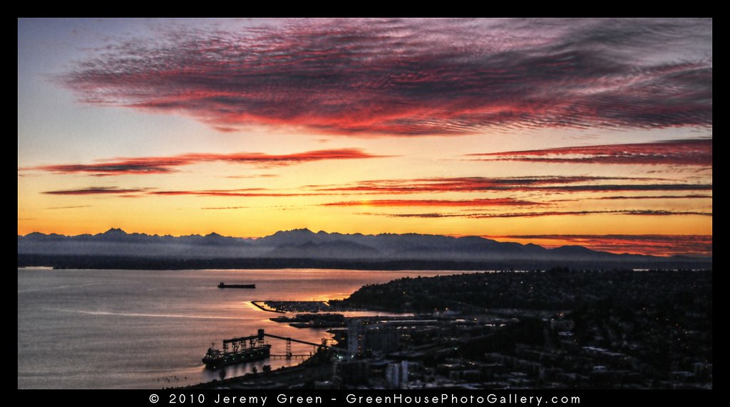 Sunset at the Space Needle