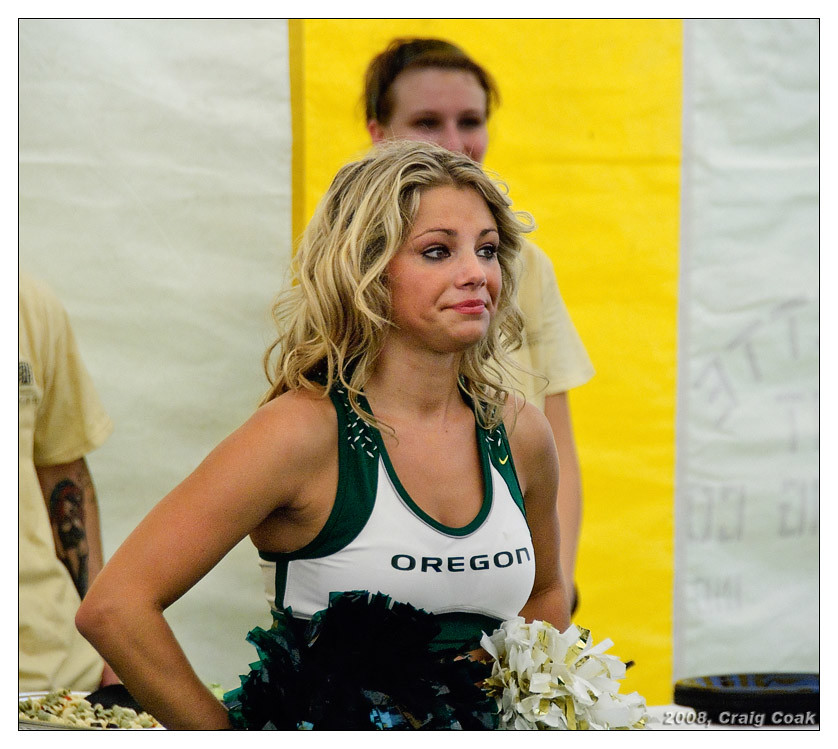 University of Oregon cheerleader