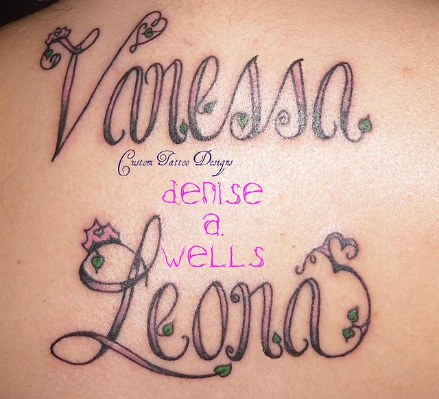 Name Tattoo Designs by Denise A Wells I have been neglecting my Flickr 