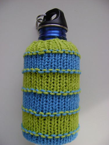 water bottle cover free pattern knit