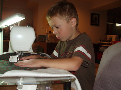 Kyler Sews Age 5