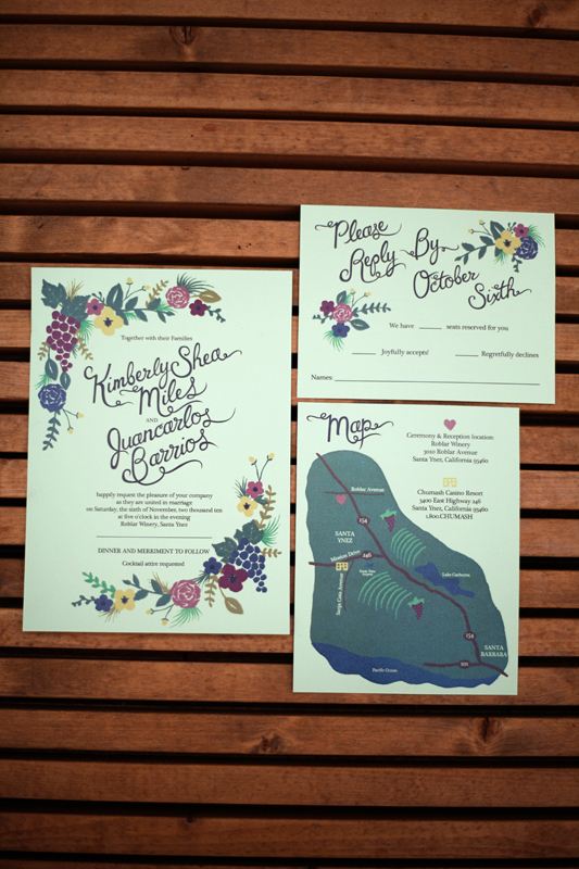 Tagged fall wedding stationery vineyard wedding invitation