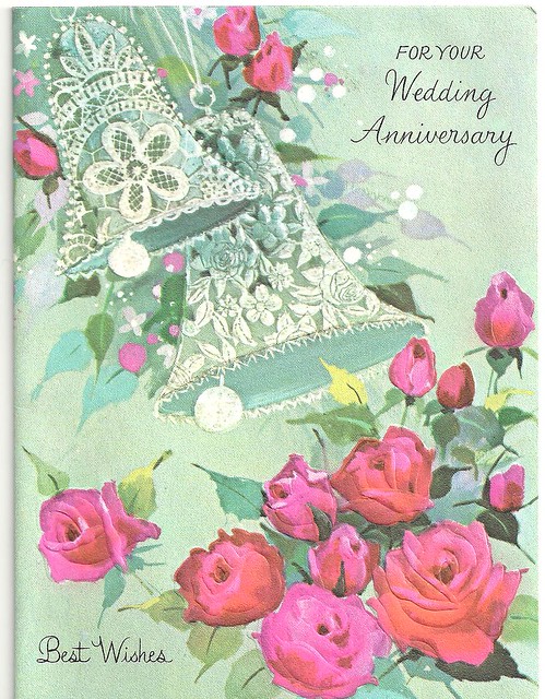 Our 1st Wedding Anniversary card 1970