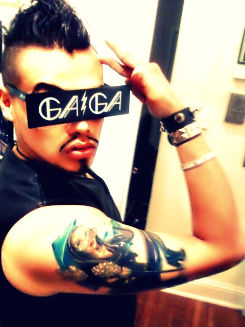 New Pic showing Lady Gaga Tattoo