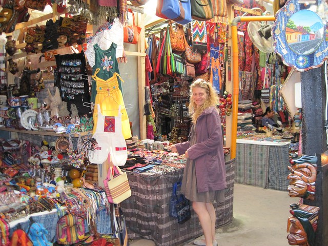 Handcraft market in Antigua, Guatemala