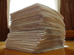 Photo: stack of paper