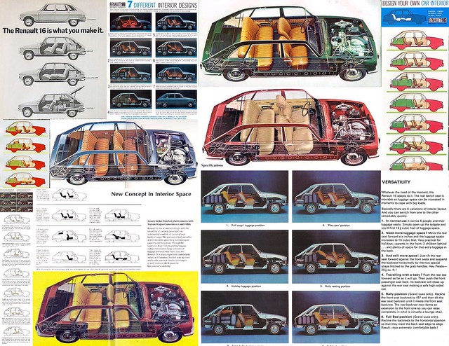 Renault R16 16 Seating Collage