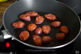 pan fried chorizo