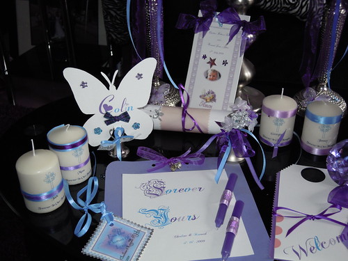 Purple Wedding Table Decorations photo by Salicia