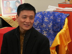 Tenzin Wagyal Rinpoche in western coat