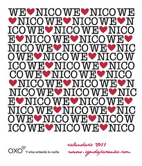 Calendario OXO 2011 para Nico